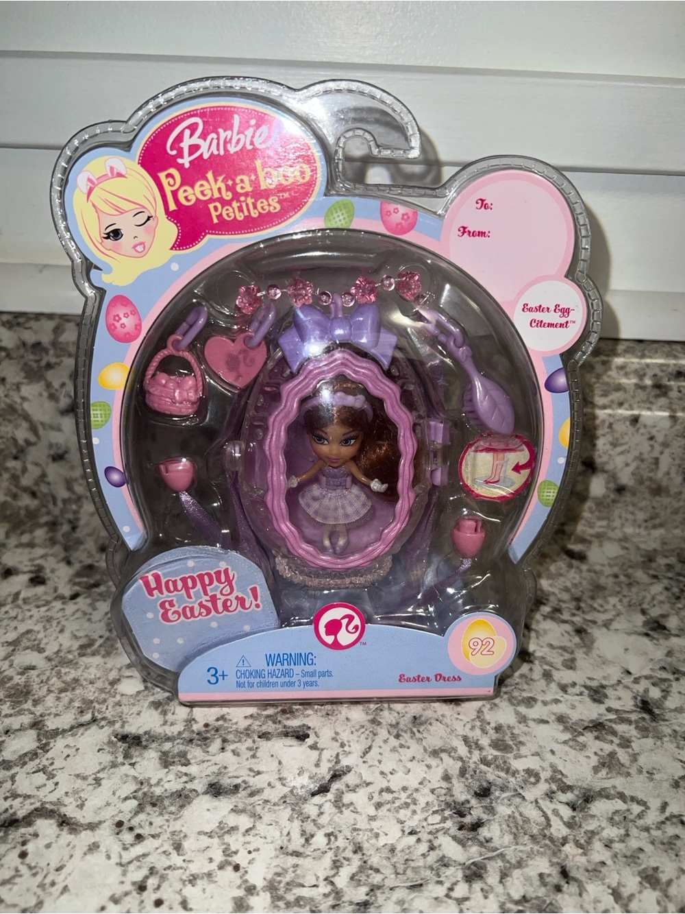 Barbie Peek-a-Boo Petites Easter Dress Doll in Lilac and Pink